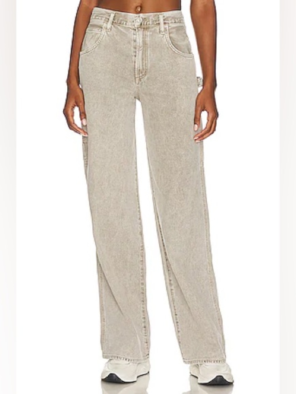 Women’s AGOLDE Magda Denim 100% Organic Cotton Carpenter in Drab- Size 23
